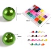 Image de Perles en Acrylique Rond Mixte Transparent Env. 6mm Dia, Trou: env. 1.9mm, 1 Boîte (env. 1600 Pcs/Boîte)