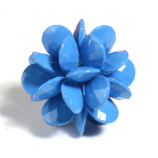 Picture of Resin Pendants Ball Blue 3.1cm x 3.1cm, 2 PCs