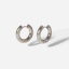 Picture of 1 Pair Vacuum Plating Simple Real Platinum Plated Stainless Steel Circle Ring Hoop Earrings 19mm Dia.