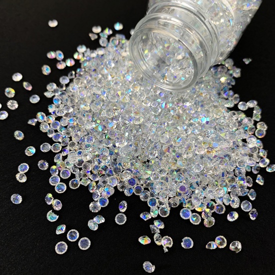 Picture of Crystal Filler Resin Jewelry Craft Filling Material Clear Rhinestone 5.2cm x 3cm, 1 Bottle