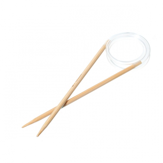Picture of 3mm Bamboo Circular Knitting Needles Natural 80cm(31 4/8") long, 1 Set