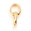 Immagine di Ottone Connettore 18K Vero Oro Placcato Ovale 24.5mm x 10mm, 2 Pz