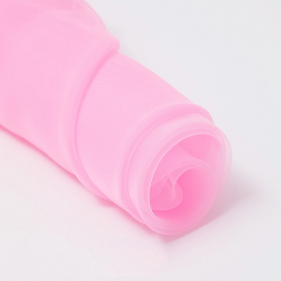 Immagine di Organza Tessuto Fluorescente Rosa 150cm x 100cm , 1 M