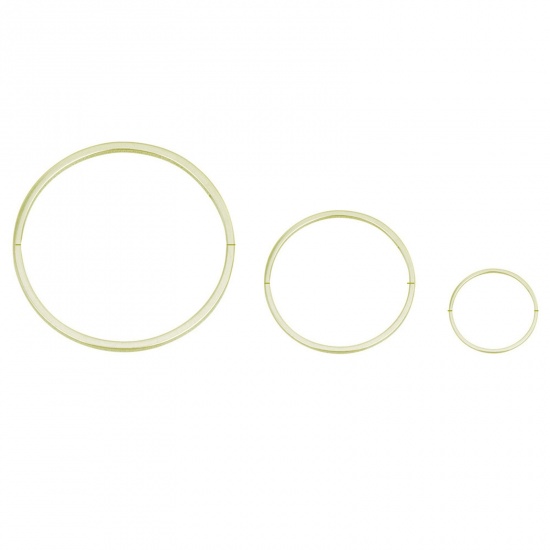 Picture of Stainless Steel Geometry Series Connectors Round Gold Plated 20mm Dia., 10 PCs