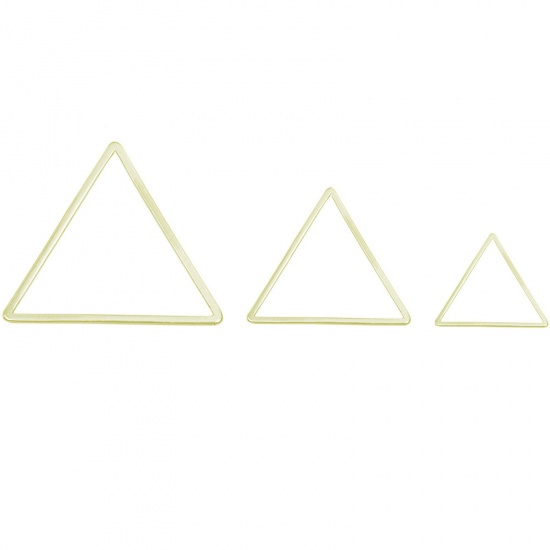 Picture of Stainless Steel Geometry Series Connectors Triangle Gold Plated 23mm x 20mm, 10 PCs
