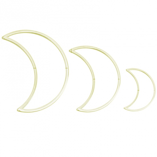 Picture of Stainless Steel Geometry Series Connectors Half Moon Gold Plated 16mm x 7mm, 10 PCs