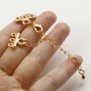 Picture of Brass End Caps Real Gold Plated 9.1x1.6cm 2.7x1.7cm, 1 Set