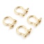 Image de Anneaux Etrier Convient aux Vêtements et Sacs en Laiton Plaqué Or Véritable 19mm x 16mm, 1 Pièce