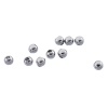 Bild von Edelstahl Rocailles Perlen Rund Silberfarben ca. 3mm D., Loch:ca. 1.0mm, 50 Stück