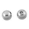 Immagine di Acciaio Inossidabile Separatori Perline Tondo Tono Argento Circa 6mm Dia, Foro:Circa 1.0mm, 50 Pz