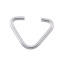 Immagine di 30 Pz 13mm x 10mm, 1.2mm(17 misura) 304 Acciaio Inossidabile Aperto Stile Anello di Salto Tono Argento Triangolo