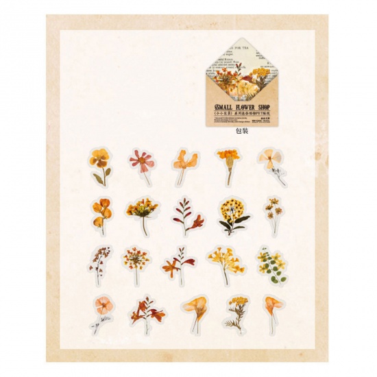 Immagine di Carta DIY Decorazione Di Scrapbook Adesivi Multicolore Erbe Aromatiche 10.3cm x 6.5cm, 1 Serie ( 60 Pz/Serie)