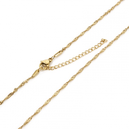 Picture of 304 Stainless Steel Link Chain Necklace Gold Plated