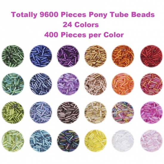 Picture of Glass Seed Beads DIY Kit Set For Children Jewelry Making Multicolor For Kids 1 Set