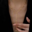 Picture of 1 Piece Vacuum Plating Simple & Casual Exquisite 18K Gold Plated 304 Stainless Steel Ball Chain Tassel Round Necklace For Women 39cm(15 3/8") long