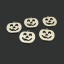 Bild von Edelstahl Halloween Charms Kürbis Silberfarbe Hohl 18mm x 16mm, 1 Stück