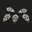Imagen de Acero Inoxidable Halloween Conectores Cráneo Tono de Plata Filigrana 16mm x 12mm, 1 Unidad