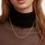 Picture of 1 Piece Vacuum Plating Stainless Steel Ins Style Ball Chain Necklace 18K Gold Plated 40cm(15 6/8") long