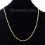 Imagen de Collares 304 Acero Inoxidable , Chapado en Oro y Cadena Trenzada 55cm Longitud 1 Unidad