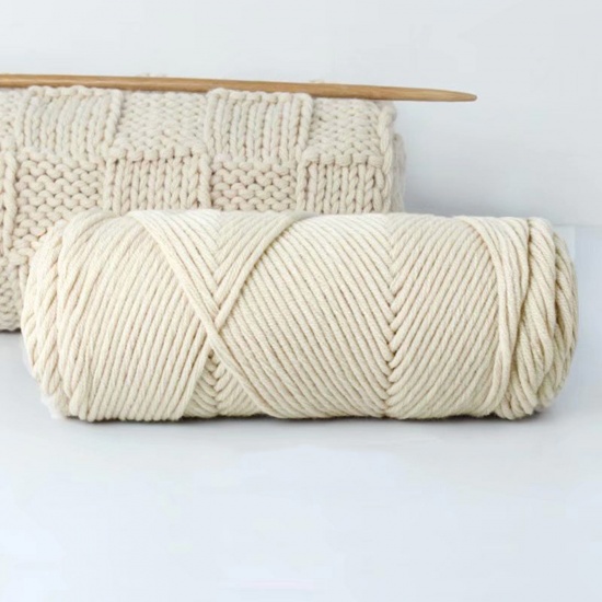 Picture of Acrylic Super Soft Knitting Yarn Light Khaki 1 Roll