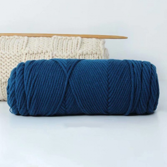 Picture of Acrylic Super Soft Knitting Yarn Peacock Blue 1 Roll