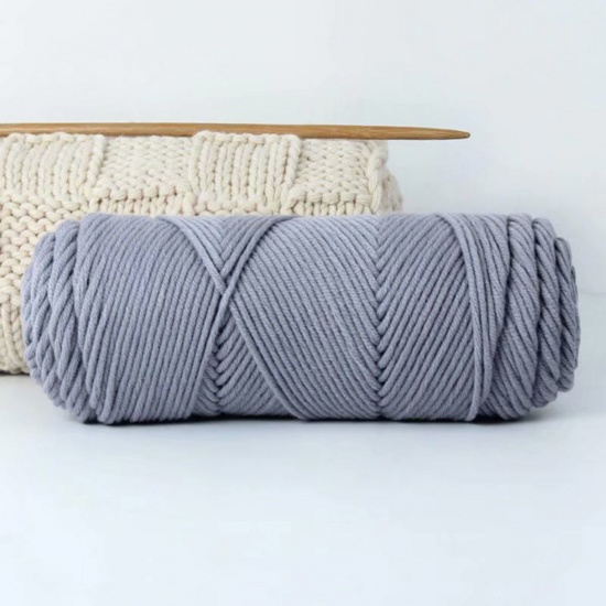 Picture of Acrylic Super Soft Knitting Yarn French Gray 1 Roll