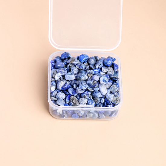 Picture of Lapis Lazuli ( Natural ) Loose Cabochons (No Hole) Chip Beads Blue 3mm - 2mm, 1 Box