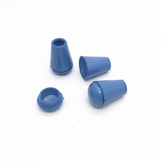 Image de Arrêt Cordon en Plastique Bleu Clair 14mm x 9mm , 20 Kits