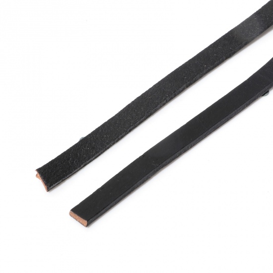 Imagen de Cuerda Cuero de Negro 8mm, 1 Unidad (Aprox 1 M/Unidad)