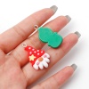 Immagine di Resina Natale Charms Tono Argento A Random 3.1cm x 1.8cm, 9 Pz