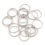 Изображение 2mm 304 Stainless Steel Open Jump Rings Findings Round Silver Tone 25mm Dia., 20 PCs