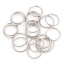 Immagine di 20 Pz 25mm Dia, 2mm(12 misura) 304 Acciaio Inossidabile Aperto Stile Anello di Salto Tono Argento Tondo