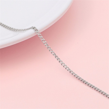 Picture of 304 Stainless Steel Link Chain Silver Tone