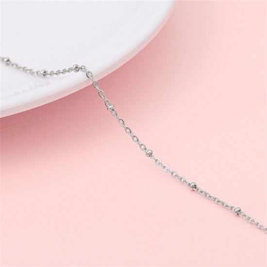 Picture of 304 Stainless Steel Ball Chain Silver Tone 2.1mm, 1 M