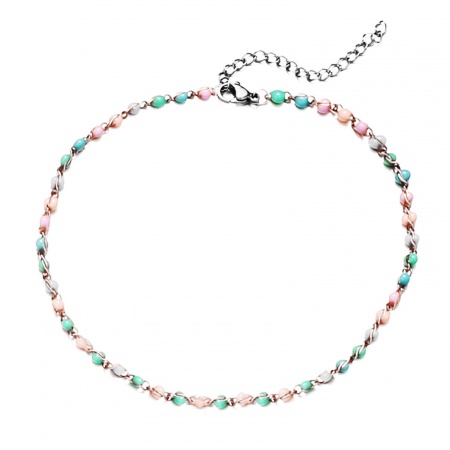 Bild von Großhandel Bunt 304 Edelstahl Kugelkette Kette Fußketten, Silberfarbe Frauen Einfach Stilvoll Geschenk Schmuckbedarf, 25cm lang, 1 Strang