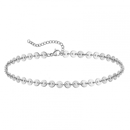 Bild von Großhandel 304 Edelstahl Schmuckkette Kette Fußketten, Silberfarbe Frauen Stilvoll Ins Stil Geschenk Schmuckbedarf, 25cm lang, 1 Strang