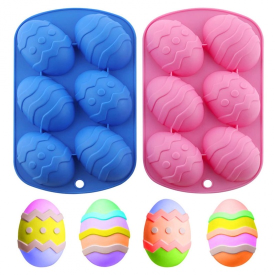 Picture of Silicone Easter Day Fondant Cake Sugarcraft Clay Mold Easter Egg At Random Color 20cm x 12.7cm, 1 Piece