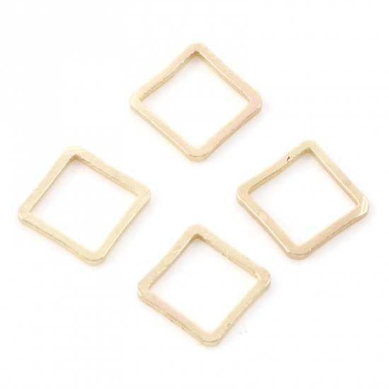 Picture of Brass Geometry Series Connectors KC Gold Plated Square 8mm x 8mm, 20 PCs                                                                                                                                                                                      