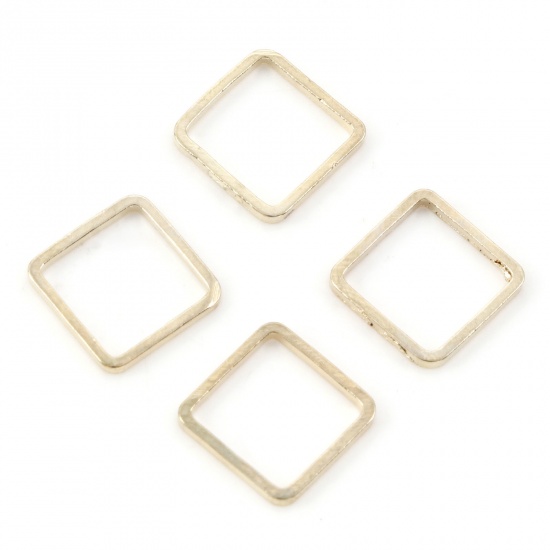 Picture of Brass Geometry Series Connectors KC Gold Plated Square 10mm x 10mm, 20 PCs                                                                                                                                                                                    