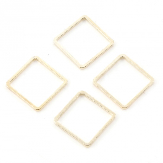 Picture of Brass Geometry Series Connectors KC Gold Plated Square 12mm x 12mm, 20 PCs                                                                                                                                                                                    