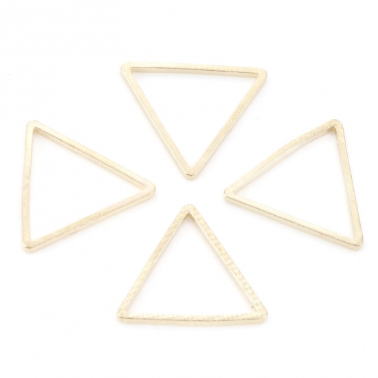 Picture of Brass Geometry Series Connectors KC Gold Plated Triangle 15mm x 13mm, 20 PCs                                                                                                                                                                                  