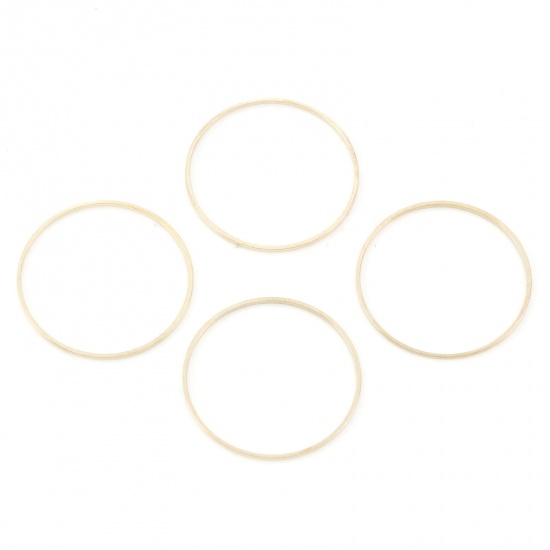 Picture of Brass Geometry Series Connectors KC Gold Plated Round 30mm Dia., 20 PCs                                                                                                                                                                                       