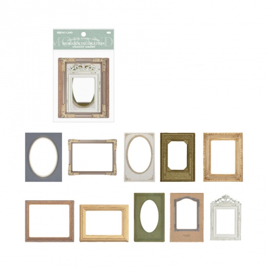Immagine di Carta Retrò DIY Decorazione Di Scrapbook Adesivi Multicolore Cornice per Immagini 15cm x 11.5cm, 1 Serie ( 10 Pz/Serie)