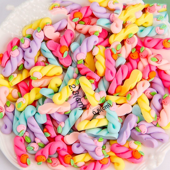 Picture of Resin DIY Handmade Craft Materials Accessories At Random Color Mixed Braided Fruit 13mm-16mm, 50 PCs