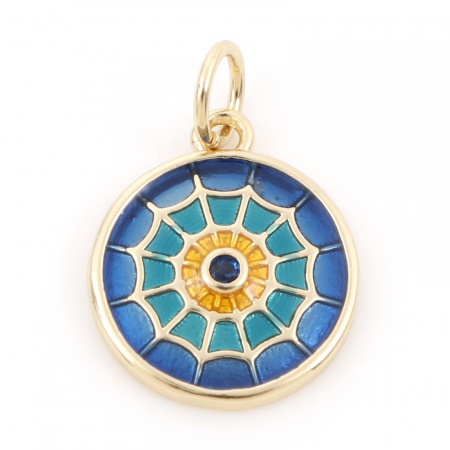 Picture of Brass Charms Gold Plated Gold Plated Pentagram Star Jesus
