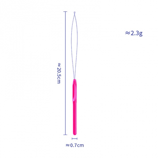 Immagine di Plastica Aghi per Infilare Rosa 20.5cm x 0.7cm, 5 Pz