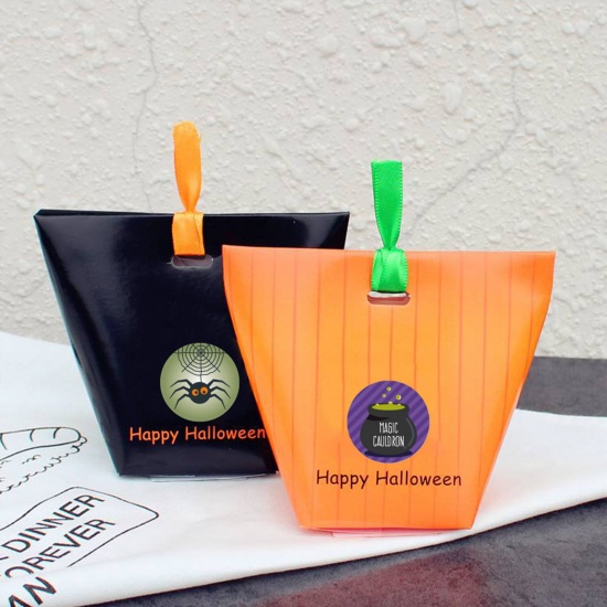 Immagine di Carta Artistica Halloween DIY Decorazione Di Scrapbook Adesivi Tondo Gufo 2.5cm Dia, 1 Rotolo ( 500 Pz/Serie)