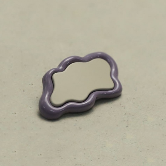 Picture of Alloy Metal Sewing Shank Buttons Purple Cloud 16mm, 2 PCs