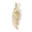 Immagine di 1 Pz Ecologico Ottone Ciondoli Pendenti 18K Vero Oro Placcato Ali Filigrana Basi per Cabochon 3.6cm x 1cm