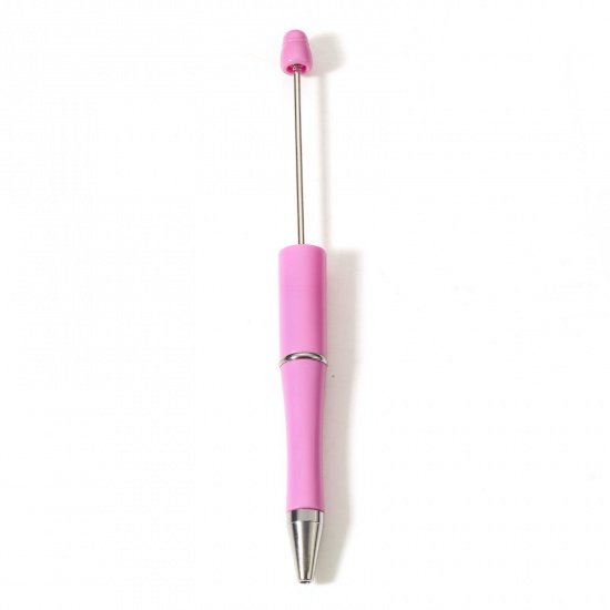 Immagine di 5 Pz Plastica Penna a Sfera Rosa Possibile Aprire 14.8cm